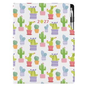 Diár DESIGN denný A4 2027 poľský - Kaktus