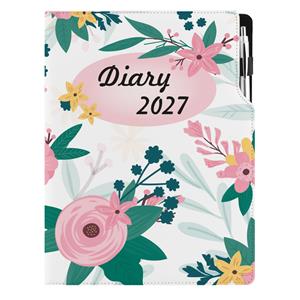 Diár DESIGN denný A4 2027 poľský - Kvety