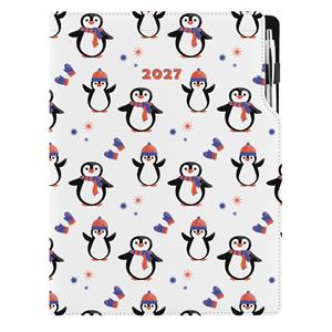 Diár DESIGN denný A4 2027 poľský - Tučniak