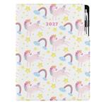 Diár DESIGN denný A4 2027 - Unicorn
