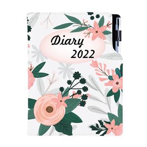 Diár DESIGN denný A5 2022 poľský - Kvety
