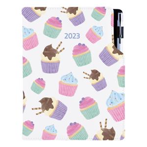 Diár DESIGN denný A5 2023 slovenský - Cupcake