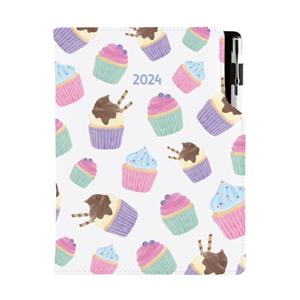 Diár DESIGN denný A5 2024 slovenský - Cupcake