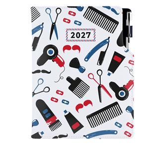 Diár DESIGN denný A5 2027 poľský - KADERNÍCKY Barber