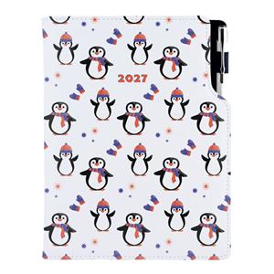 Diár DESIGN denný A5 2027 poľský - Tučniak