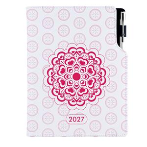 Diár DESIGN denný A5 2027 slovenský - Mandala červená