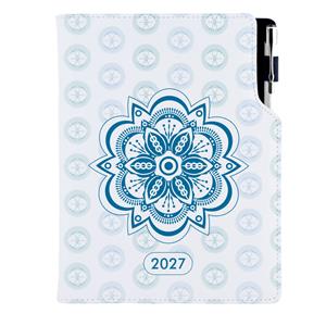Diár DESIGN denný A5 2027 slovenský - Mandala modrá