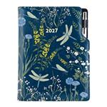Diár DESIGN denný A5 2027 slovenský - modrá - Vážky