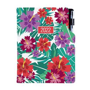 Diár DESIGN denný B6 2022 - Tropic