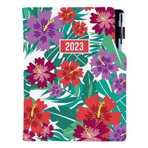 Diár DESIGN denný B6 2023 poľský - Tropic