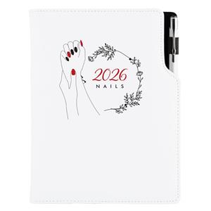 Diár DESIGN denný B6 2026 poľský - Nails