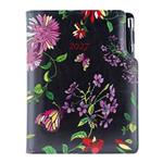 Diár DESIGN denný B6 2027 - čierna - Kvety