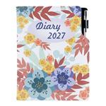 Diár DESIGN denný B6 2027 - Jesenné kvety