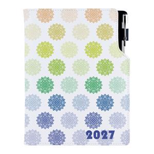 Diár DESIGN denný B6 2027 poľský - Mandala farebný