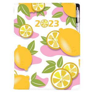 Diár DESIGN týždenný A4 2023 - Citron