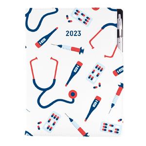 Diár DESIGN týždenný A4 2023 - Doktor