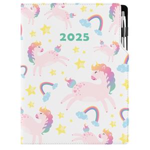 Diár DESIGN týždenný A4 2025 - Unicorn