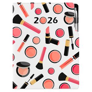 Diár DESIGN týždenný A4 2026 poľský - Make up