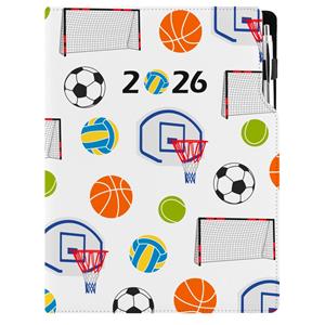 Diár DESIGN týždenný A4 2026 poľský - Šport