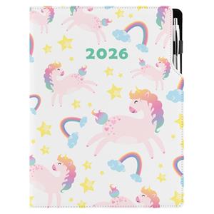 Diár DESIGN týždenný A4 2026 poľský - Unicorn