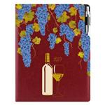 Diár DESIGN týždenný  A4 2027 český - bordová - Víno