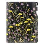 Diár DESIGN týždenný A4 2027 - čierna - Lúka