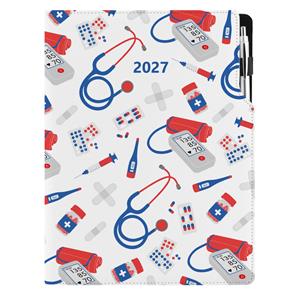 Diár DESIGN týždenný A4 2027 - Doktor