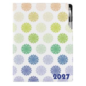 Diár DESIGN týždenný A4 2027 - Mandala farebná