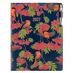 Diár DESIGN týždenný A4 2027 - modrá - Hýľ