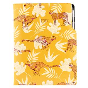 Diár DESIGN týždenný A4 2027 polský - žltá - Gepard