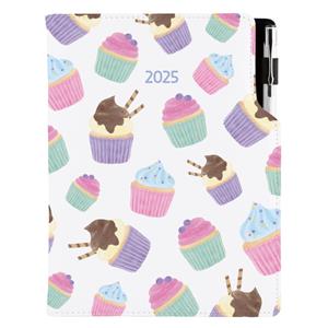 Diár DESIGN týždenný A5 2025 slovenský - Cupcake