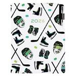 Diár DESIGN týždenný A5 2026 - Hokej