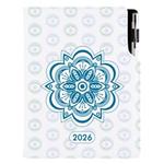 Diár DESIGN týždenný A5 2026 - Mandala modrá