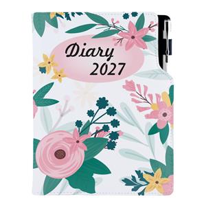 Diár DESIGN týždenný A5 2027 slovenský - Kvety