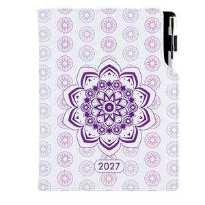 Diár DESIGN týždenný A5 2027 slovenský - Mandala fialová