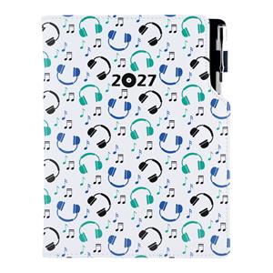 Diár DESIGN týždenný A5 2027 slovenský - Music