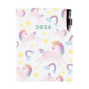 Diár DESIGN týždenný B5 2024 - Unicorn