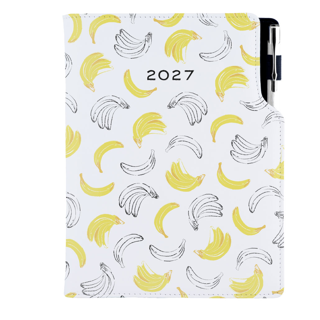 Diár DESIGN týždenný B5 2027 poľský - Banán