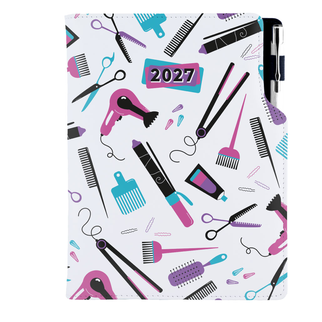 Diár DESIGN týždenný B5 2027 poľský - KADERNÍCKY Hairdresser