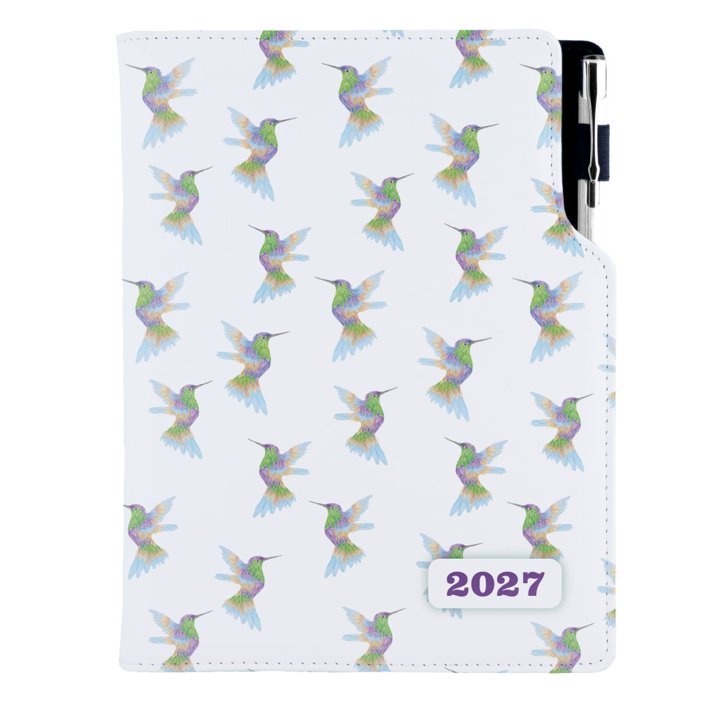 Diár DESIGN týždenný B5 2027 poľský - Kolibrík