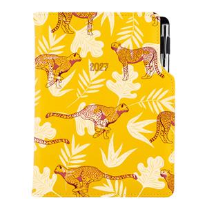Diár DESIGN týždenný B5 2027 polský - žltá - Gepard