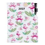 Diár DESIGN týždenný B6 2027 - Plameniak