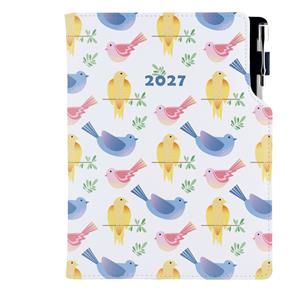 Diár DESIGN týždenný B6 2027 - Vtáky