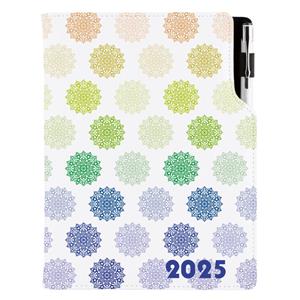 Diár DESIGN týždenný špeciál A5 2025 - Mandala farebný