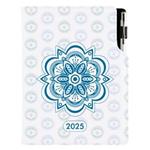 Diár DESIGN týždenný špeciál A5 2025 - Mandala modrá