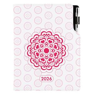 Diár DESIGN týždenný špeciál A5 2026 - Mandala červená