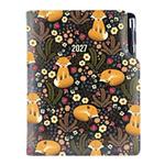 Diár DESIGN týždenný špeciál A5 2027 - čierna - Líška