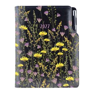 Diár DESIGN týždenný špeciál A5 2027 - čierna - Lúka