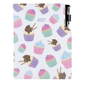 Diár DESIGN týždenný špeciál A5 2027 - Cupcake