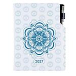 Diár DESIGN týždenný špeciál A5 2027 - Mandala modrá